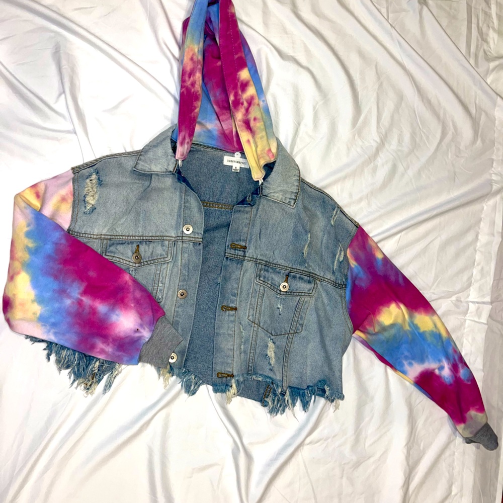 Colorful denim jacket